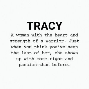 Meet your Posher, Tracy